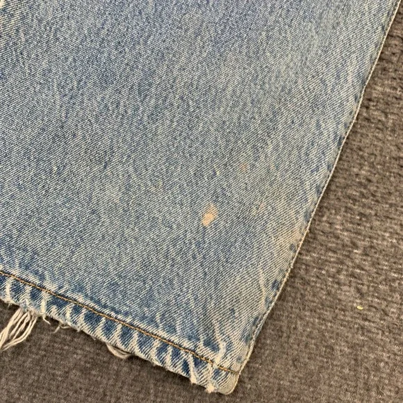 Vintage Levis 501 Jeans Mens 38x34 Blue Denim Western Button Fly Whisker Y2K - Picture 2 of 11